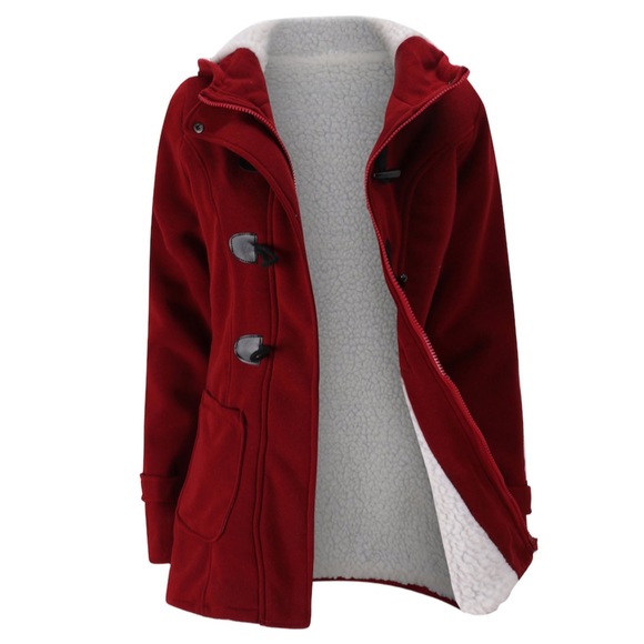 Jackets & Blazers - Final DROP❗️ Buckle toggle Dual Pocket Hoodie Coat